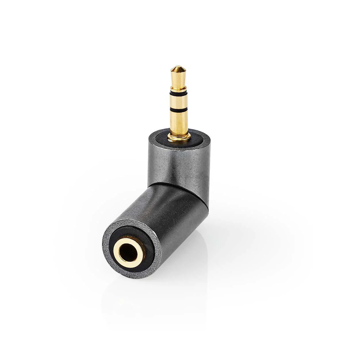 Stereo-Audioadapter 3,5 mm Male - 3,5 mm Female - Verguld - Image 6