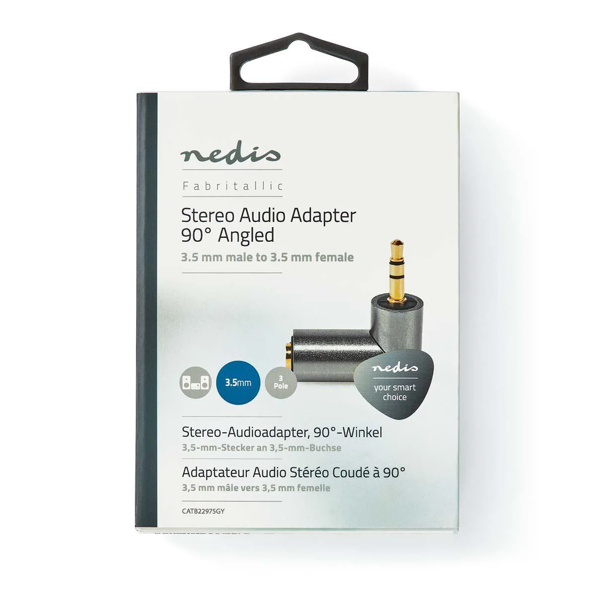 Stereo-Audioadapter 3,5 mm Male - 3,5 mm Female - Verguld - Image 8