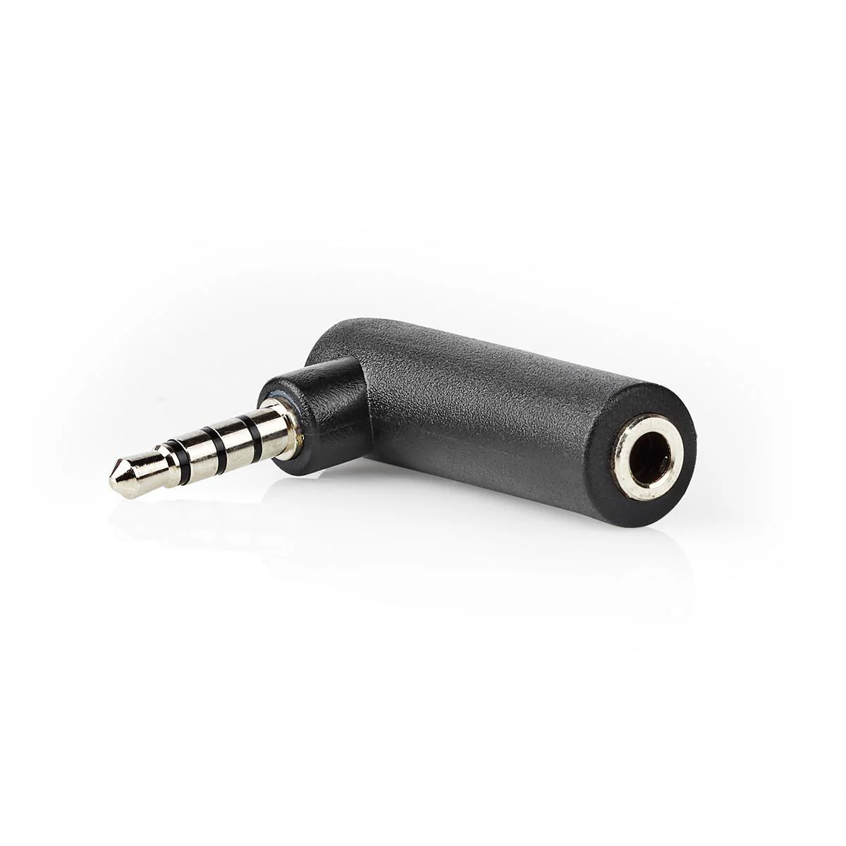 Stereo-Audioadapter 3,5 mm Male - 3,5 mm Female - Vernikkeld - Image 4
