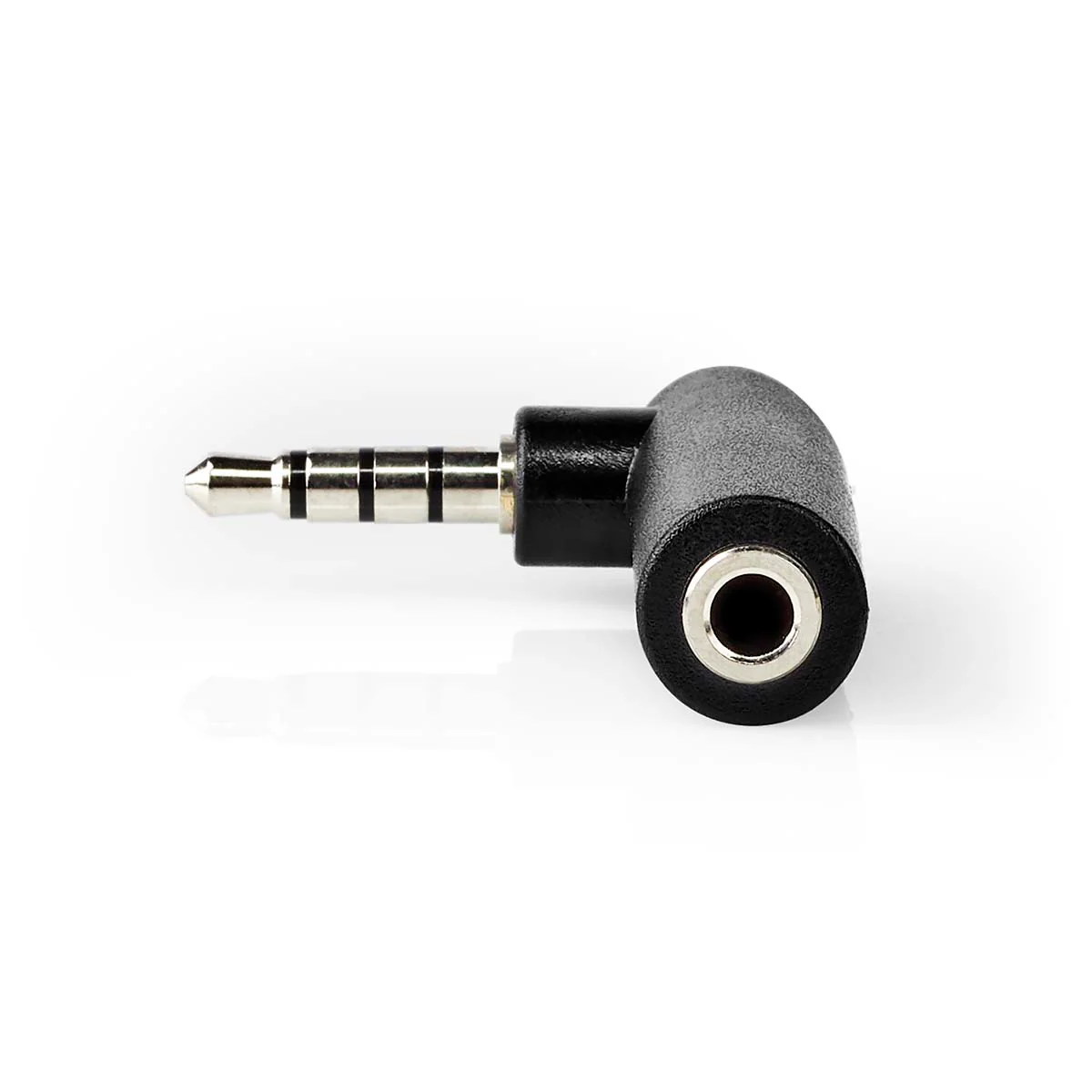 Stereo-Audioadapter 3,5 mm Male - 3,5 mm Female - Vernikkeld - Image 2