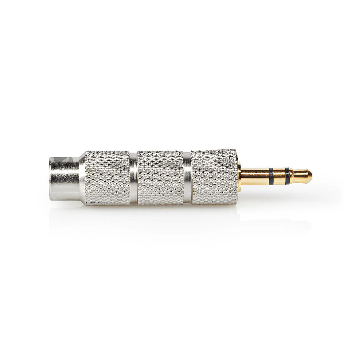 Stereo-Audioadapter 3,5 mm Male - 6,35 mm Female - Verguld - Image 5