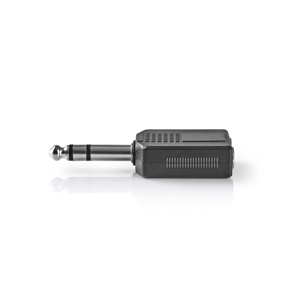 Stereo-Audioadapter 6,35 mm Male - 2x 6,35 mm Female - Vernikkeld - Image 2