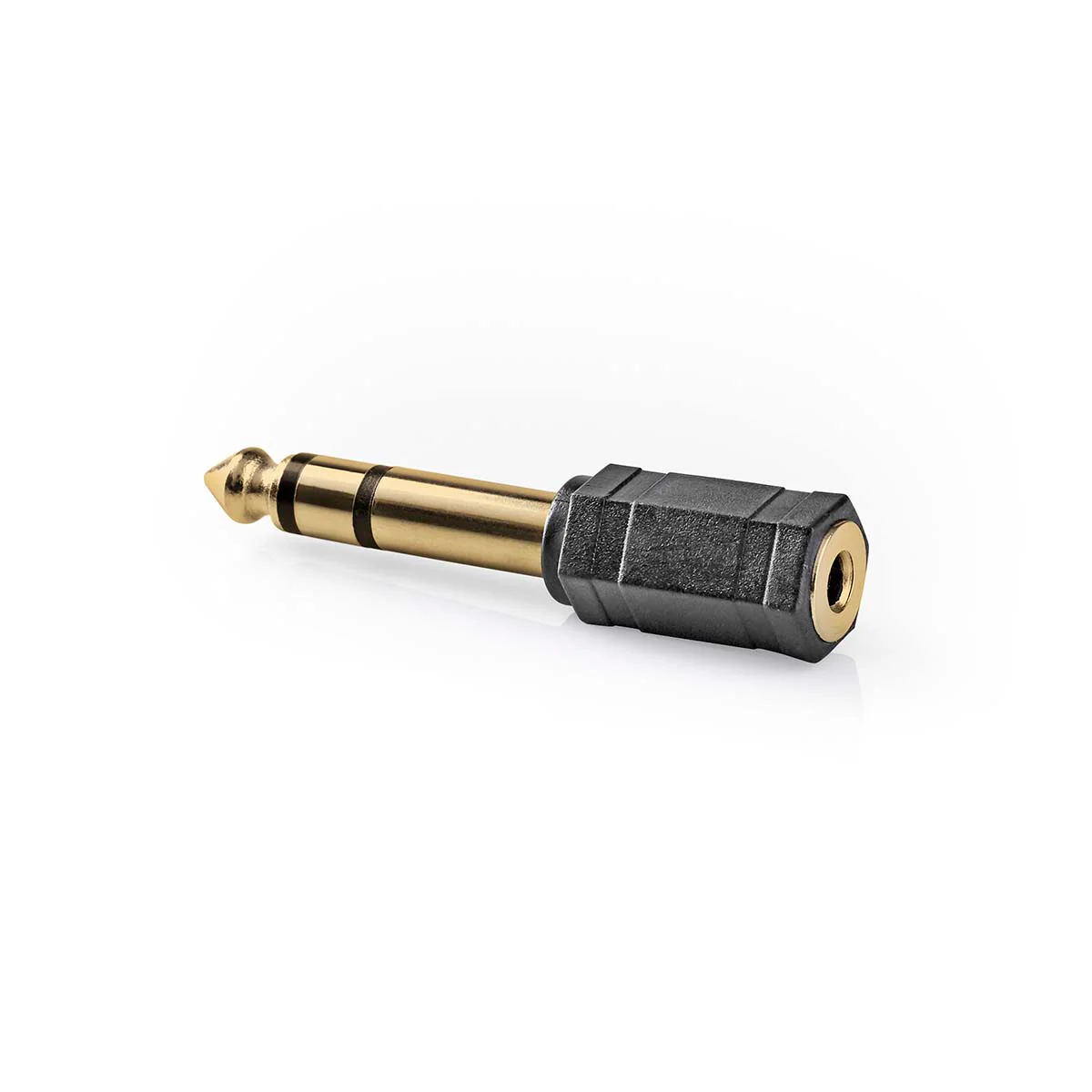 Stereo-Audioadapter 6,35 mm Male - 3,5 mm Female - Verguld - Image 4