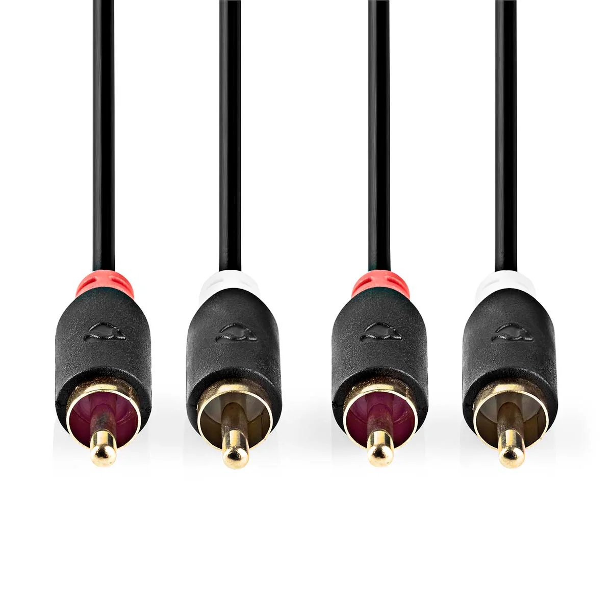 Stereo-Audiokabel 2x RCA Male - 2x RCA Male - Verguld - Image 2