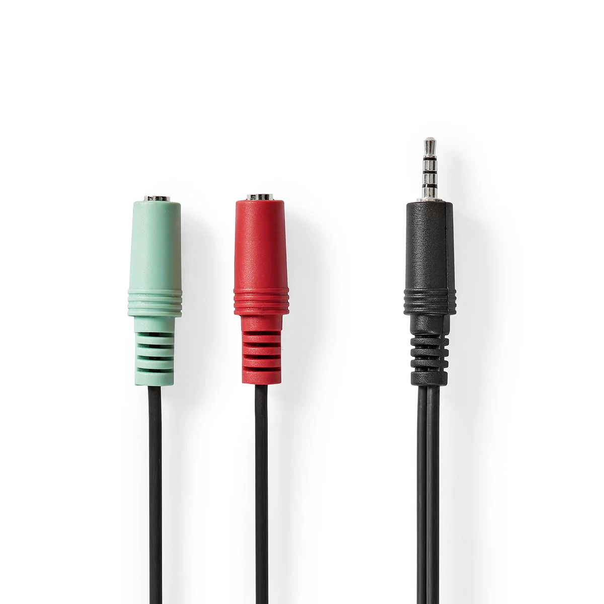 Stereo-Audiokabel 3,5 mm Male - 2x 3,5 mm Female - Vernikkeld - Image 4