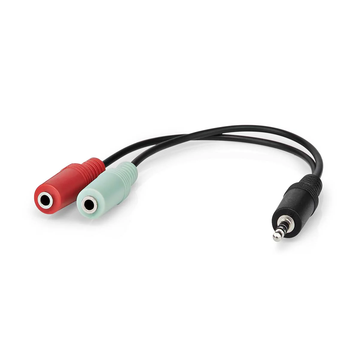 Stereo-Audiokabel 3,5 mm Male - 2x 3,5 mm Female - Vernikkeld - Image 5