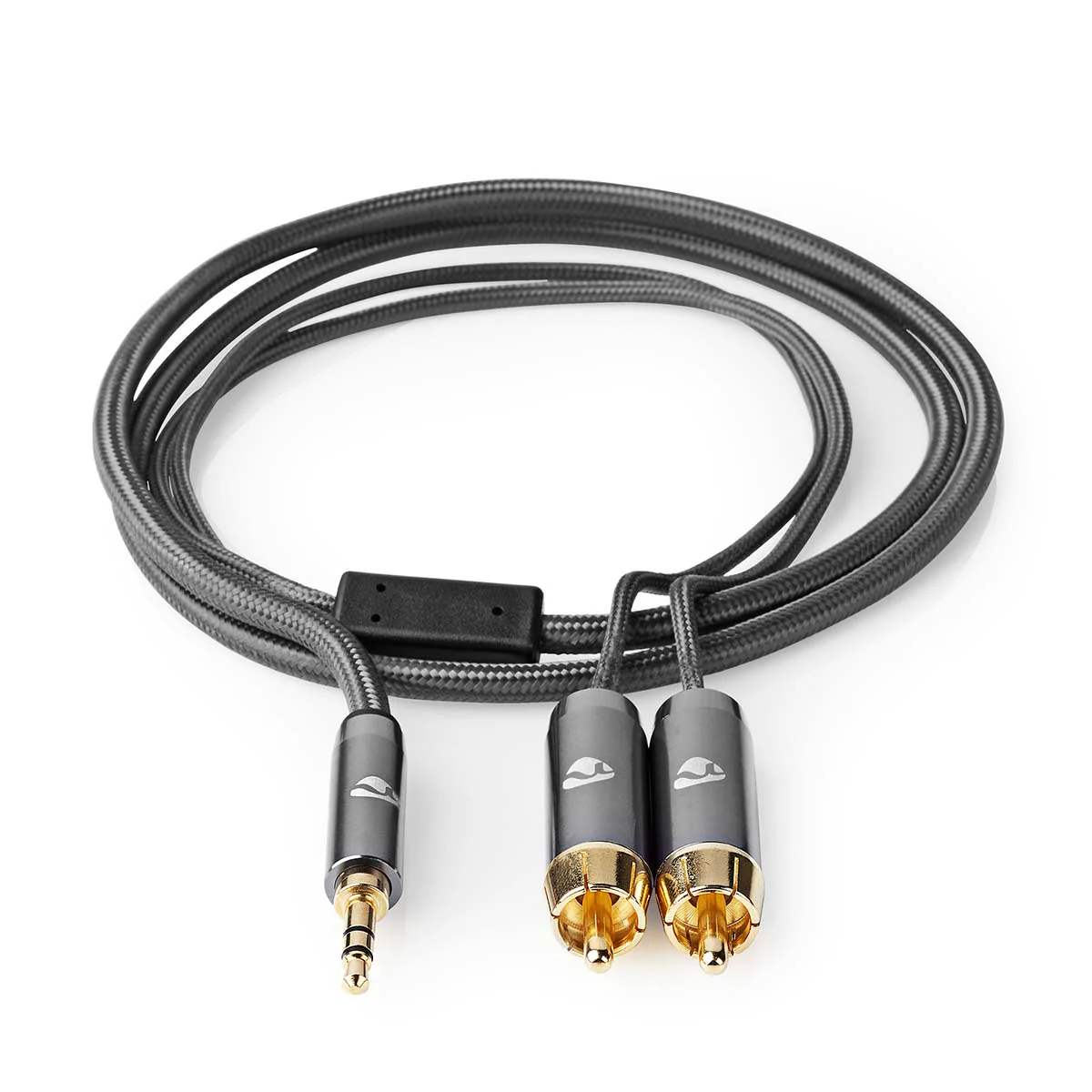 Stereo-Audiokabel 3,5 mm Male - 2x RCA Male - Verguld - Image 3