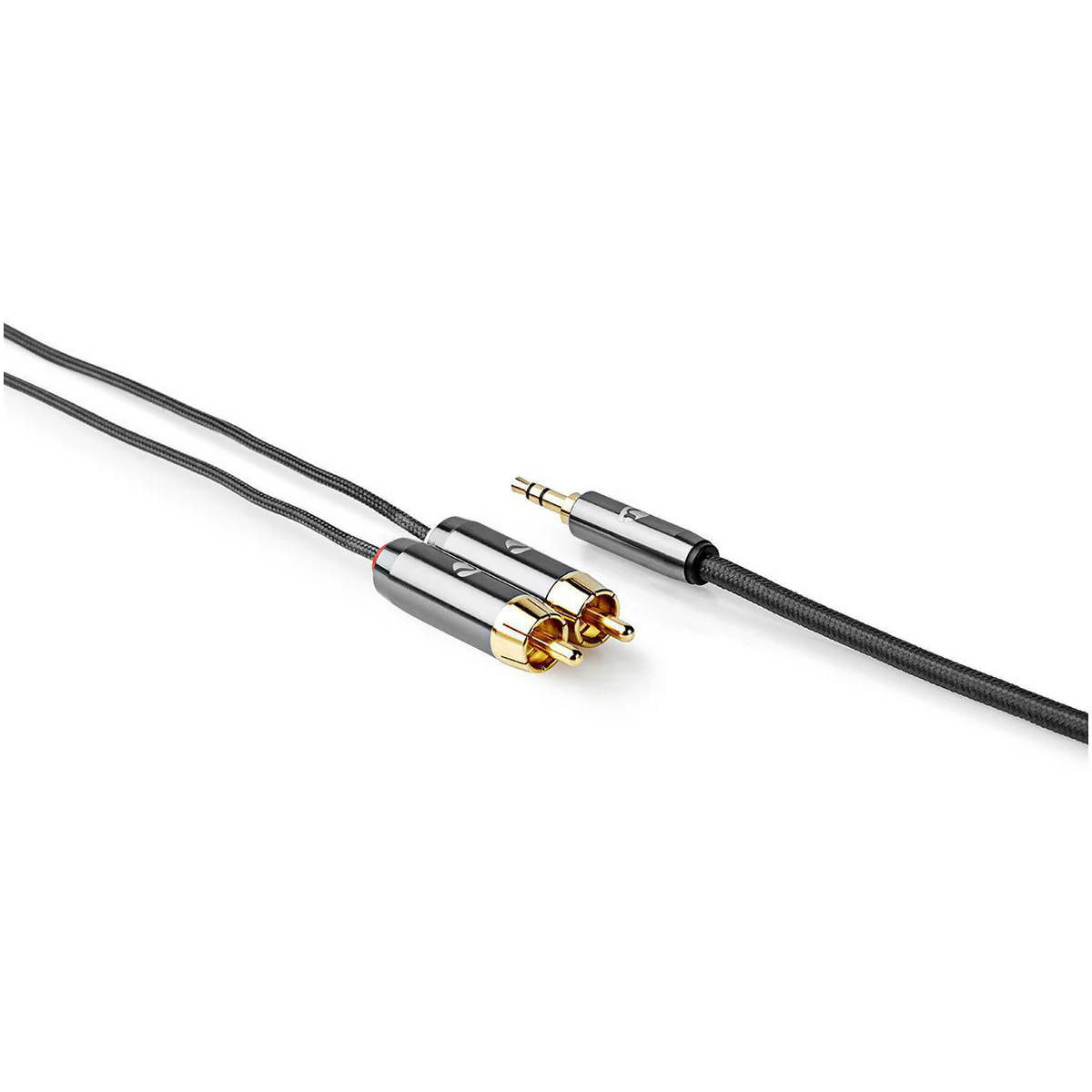 Stereo-Audiokabel 3,5 mm Male - 2x RCA Male - Verguld - Image 4