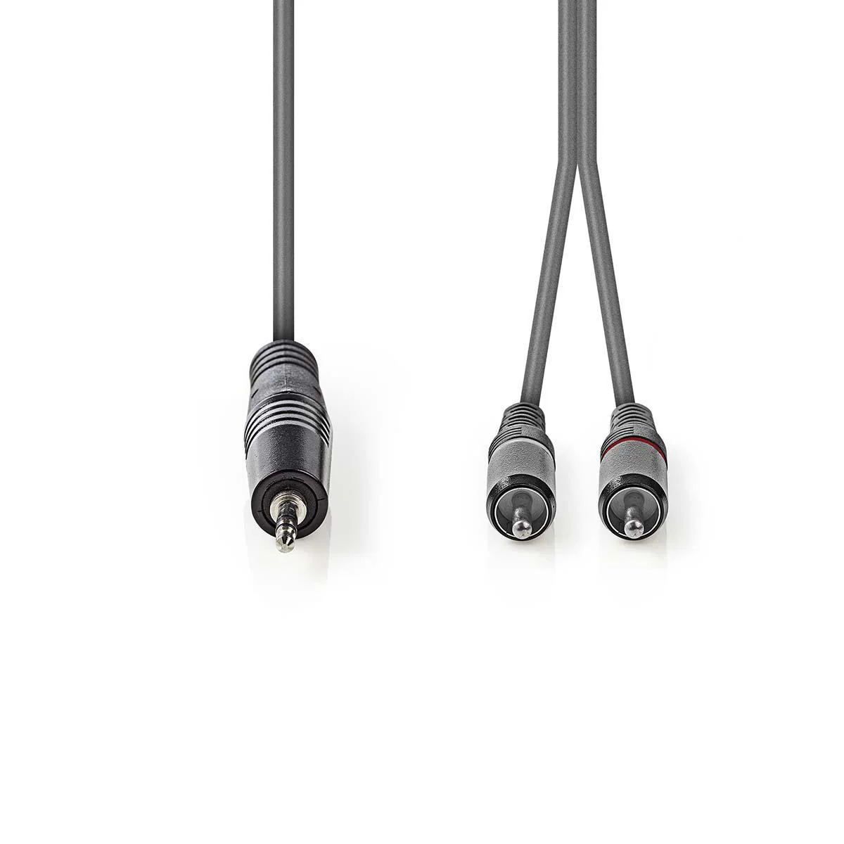 Stereo-Audiokabel 3,5 mm Male - 2x RCA Male - Vernikkeld - Image 2