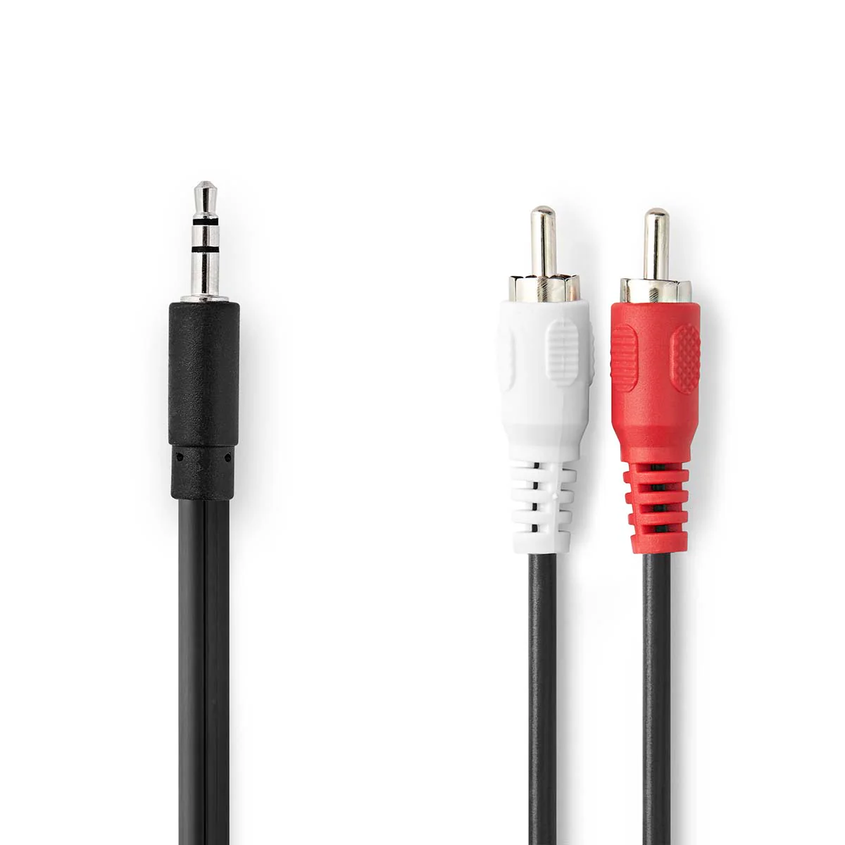 Stereo-Audiokabel 3,5 mm Male - 2x RCA Male - Vernikkeld