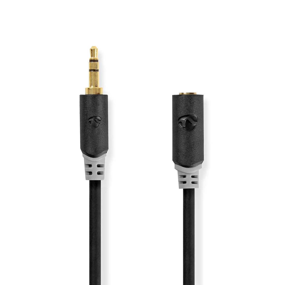 Stereo-Audiokabel 3,5 mm Male - 3,5 mm Female - Verguld