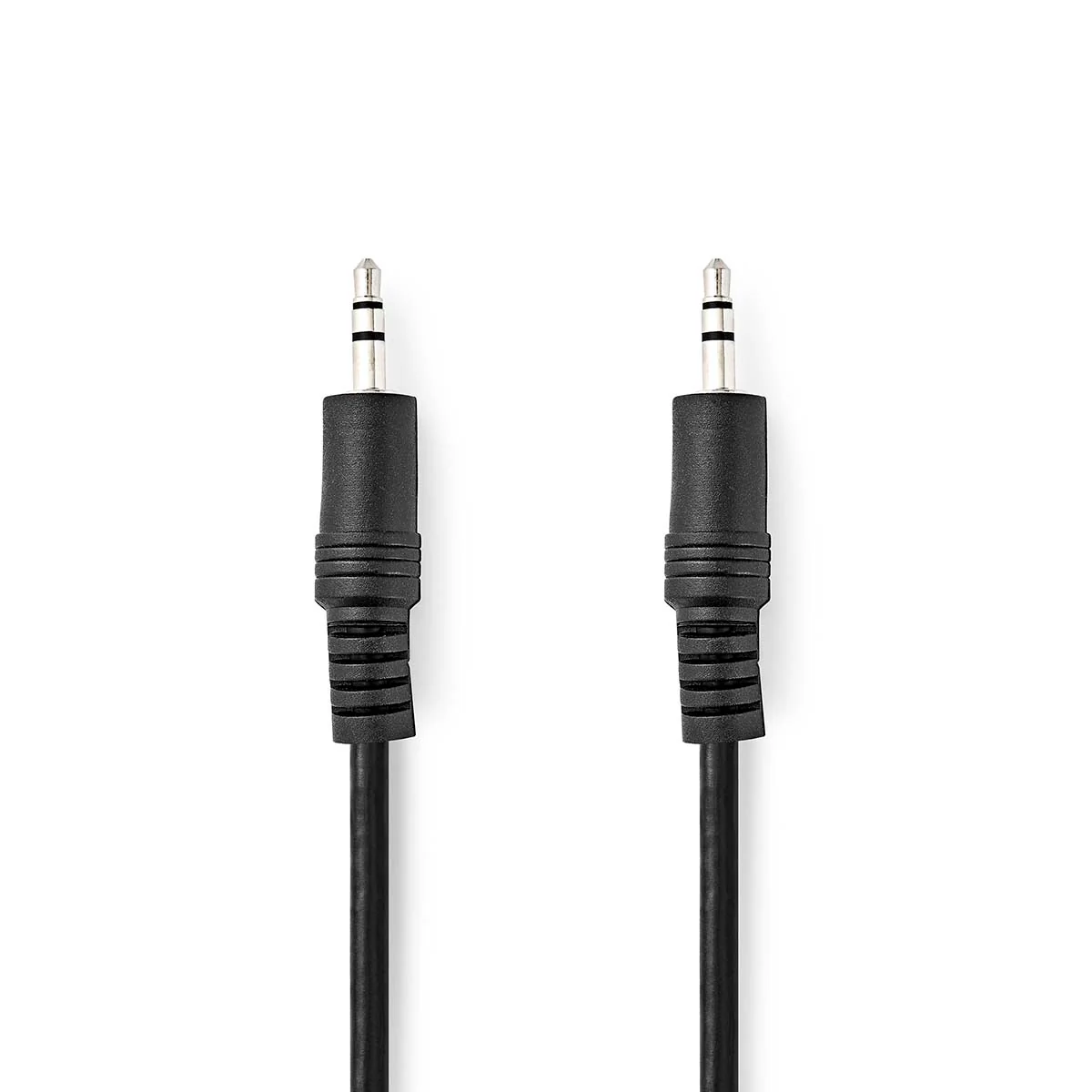 Stereo-Audiokabel 3,5 mm Male - 3,5 mm Male - Vernikkeld