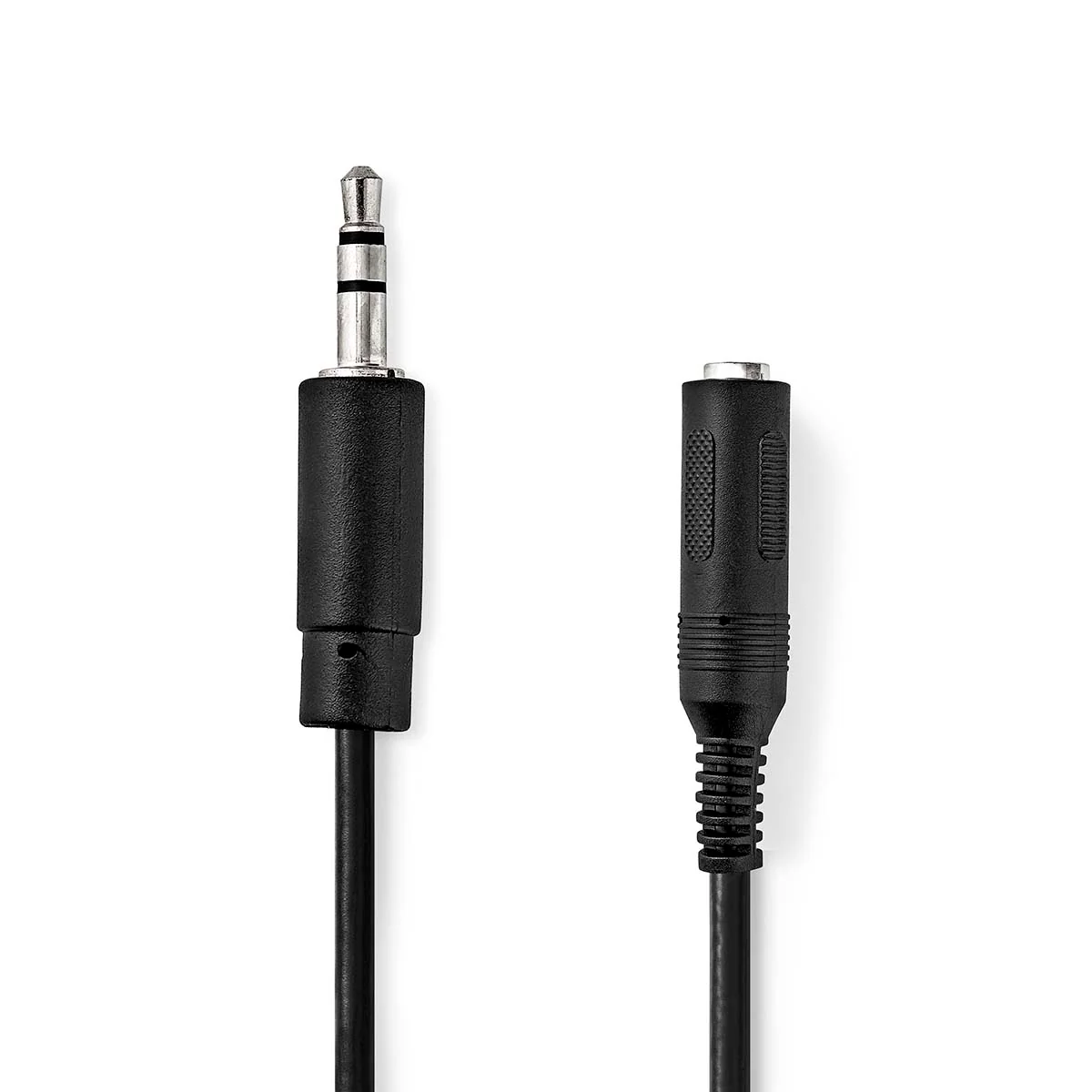 Stereo-Audiokabel 3,5 mm Male - 6,35 mm Female - Vernikkeld