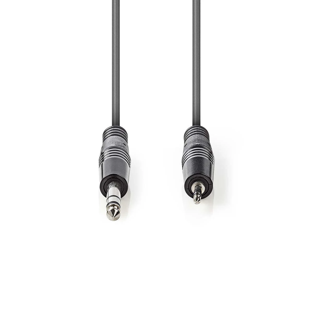 Stereo-Audiokabel 6,35 mm Male - 3,5 mm Male - Vernikkeld - Image 2