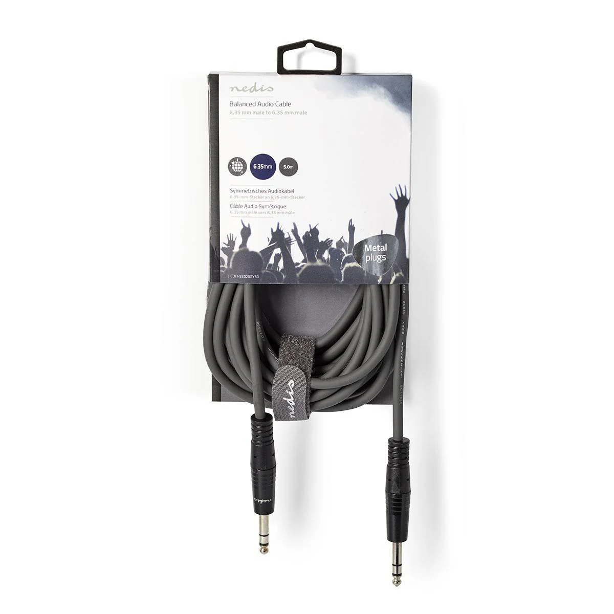 Stereo-Audiokabel 6,35 mm Male - 6,35 mm Male - Vernikkeld - Image 5
