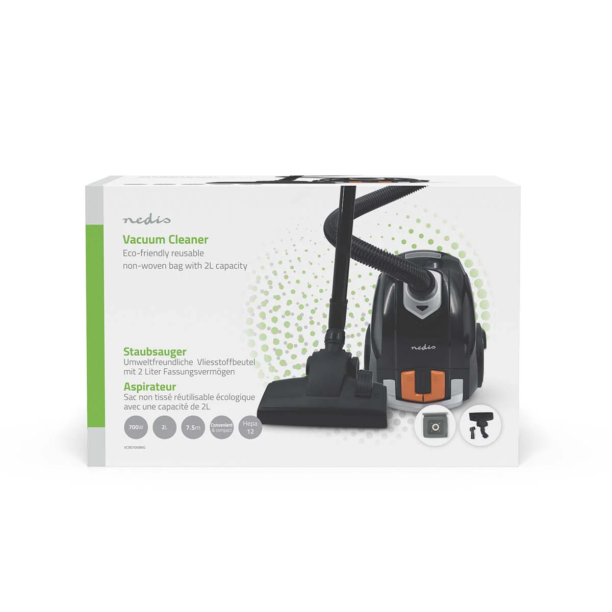 Stofzuiger Met Zak - 700W - Stof capaciteit: 2.0l - Image 7