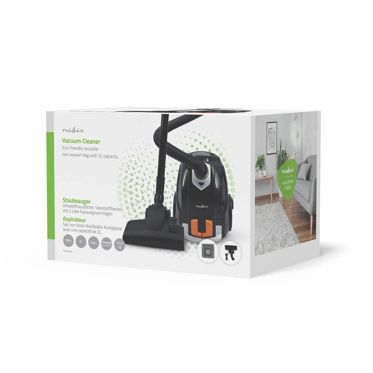Stofzuiger Met Zak - 700W - Stof capaciteit: 2.0l - Image 8