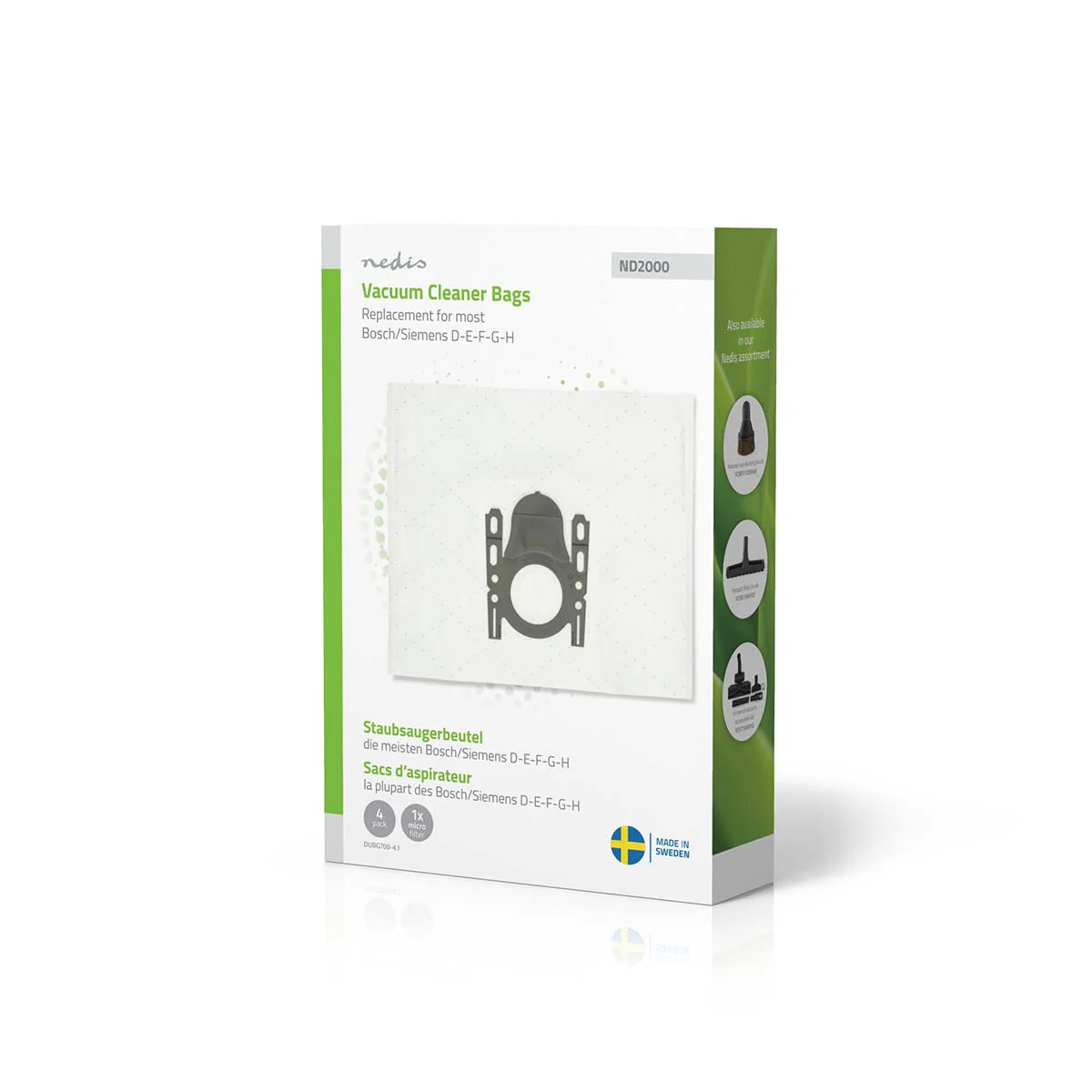 Stofzuigerzak 4 Stuks - Synthetisch - Meest verkocht voor: Bosch / Siemens D - E - F - G - H - Image 4