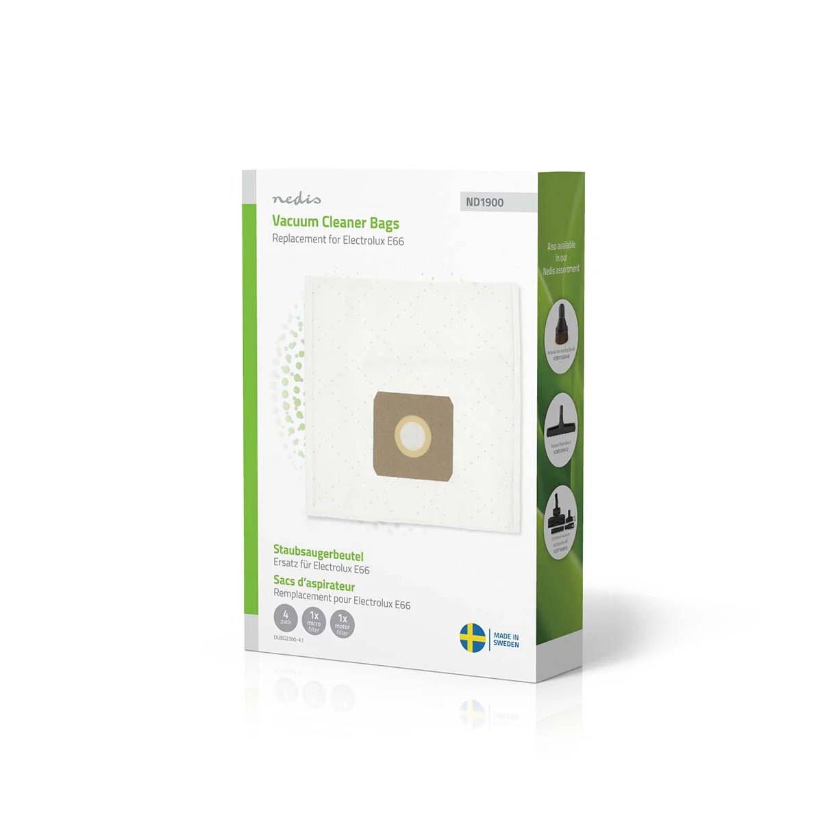 Stofzuigerzak 4 Stuks - Synthetisch - Meest verkocht voor: Electrolux E66 - Image 4