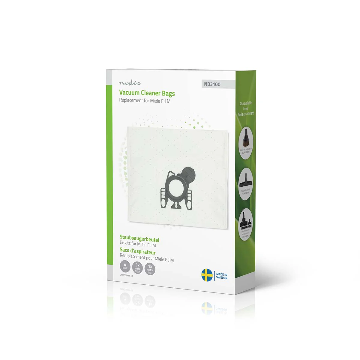 Stofzuigerzak 4 Stuks - Synthetisch - Meest verkocht voor: Miele FJM - Image 3
