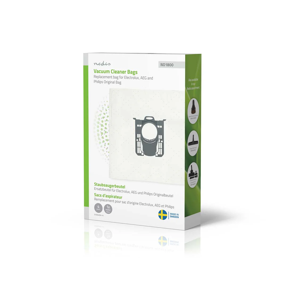 Stofzuigerzak 4 Stuks - Synthetisch - Meest verkocht voor: Replacement for Electrolux, AEG and Philips Original Bag - Image 4