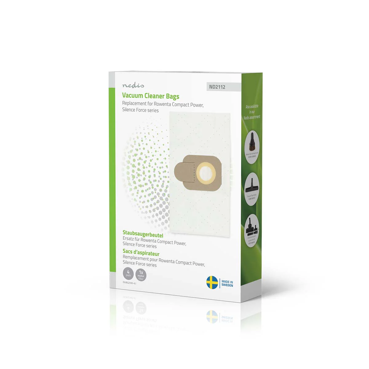 Stofzuigerzak 4 Stuks - Synthetisch - Meest verkocht voor: Rowenta Compact Power Series / Rowenta Silence Force Series - Image 4