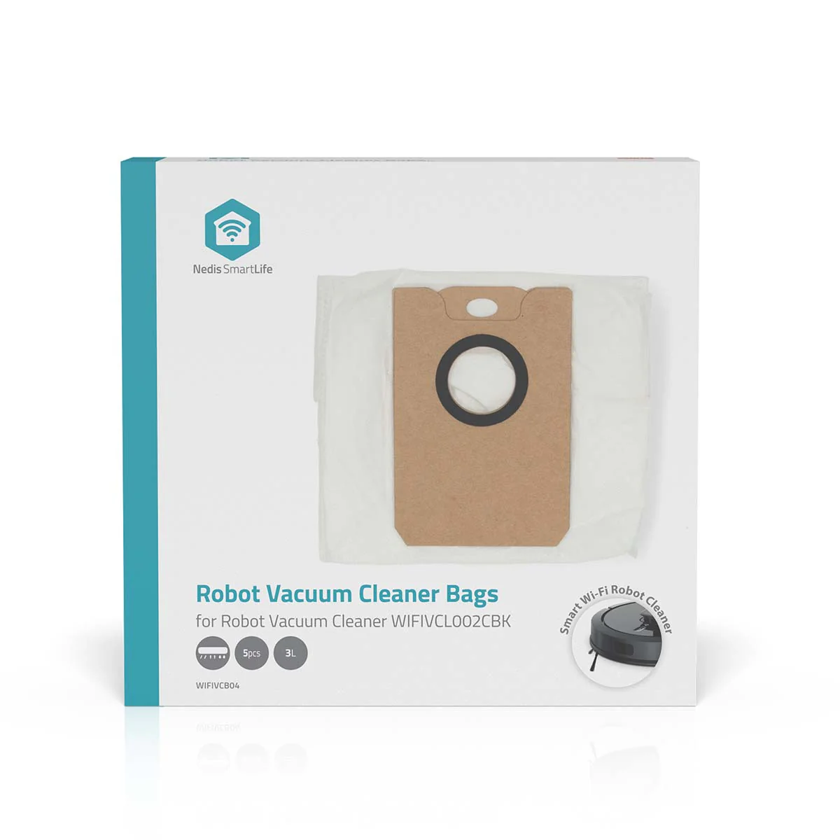 Stofzuigerzak 5 Stuks - Synthetisch - Meest verkocht voor: NedisĀ® WIFIVCL002CBK - Image 6