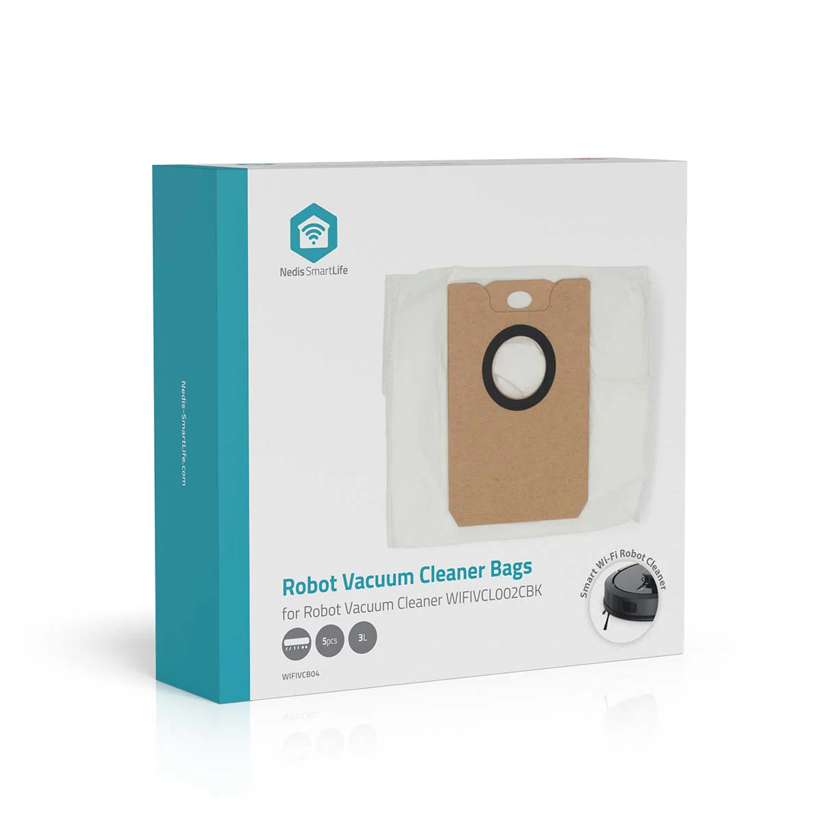 Stofzuigerzak 5 Stuks - Synthetisch - Meest verkocht voor: NedisĀ® WIFIVCL002CBK - Image 8