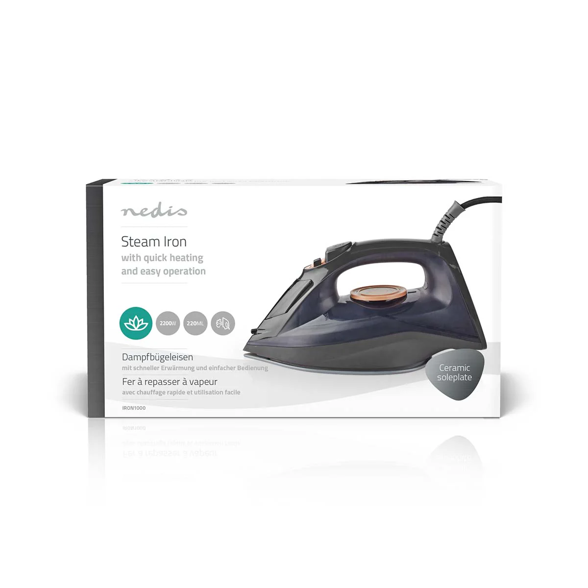 Stoomstrijkijzer 2200W - 25 g/m - Stoomstoot - Image 11