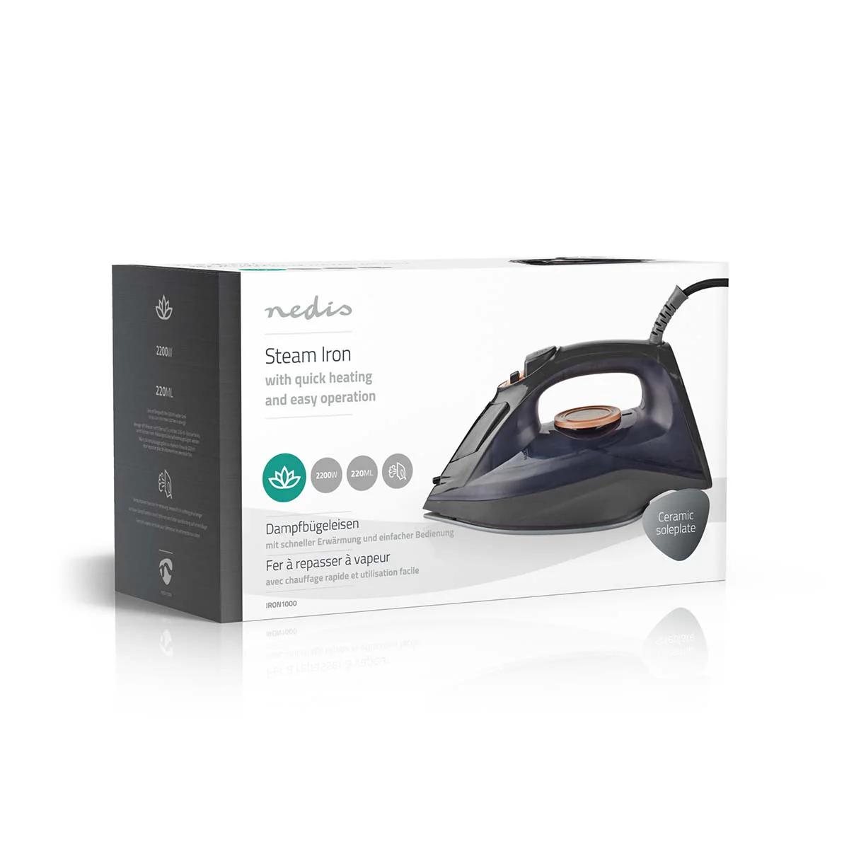 Stoomstrijkijzer 2200W - 25 g/m - Stoomstoot - Image 13