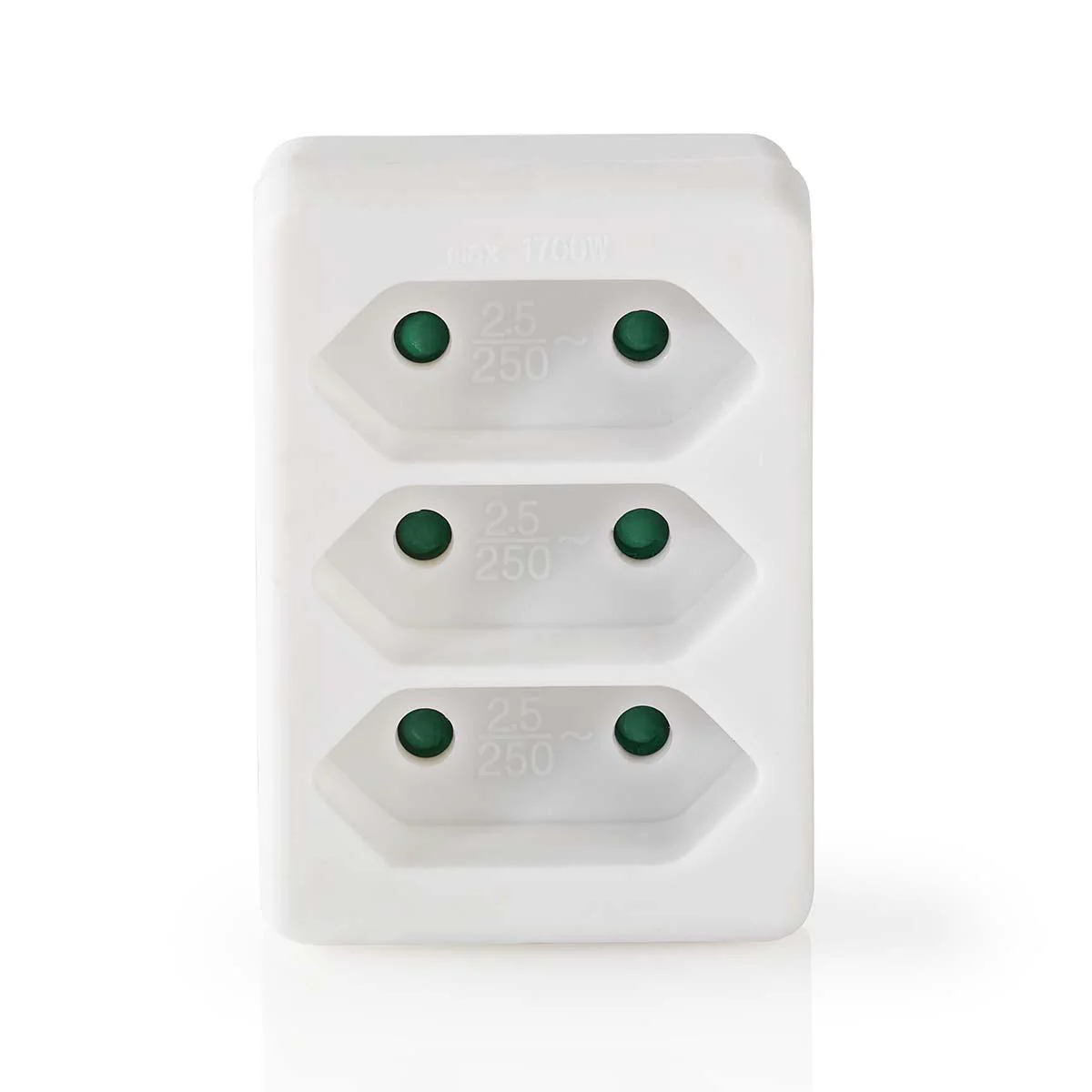 Stopcontact-Splitter Type-F (CEE 7/7) - 250 V AC 50 Hz - Frans / Type-C (CEE 7/16)