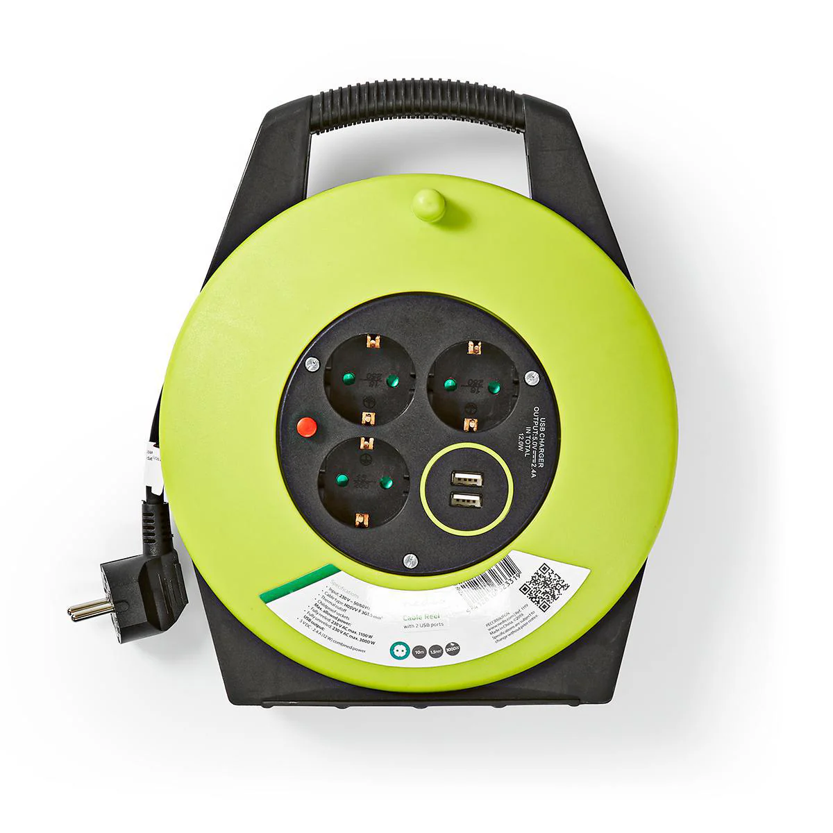 Stroomhaspel Randaarde stekker - 10.0m - 3000W - Image 7