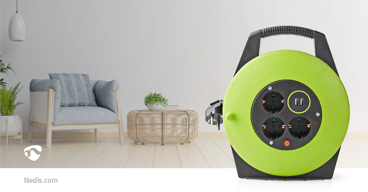Stroomhaspel Randaarde stekker - 10.0m - 3000W - Image 8