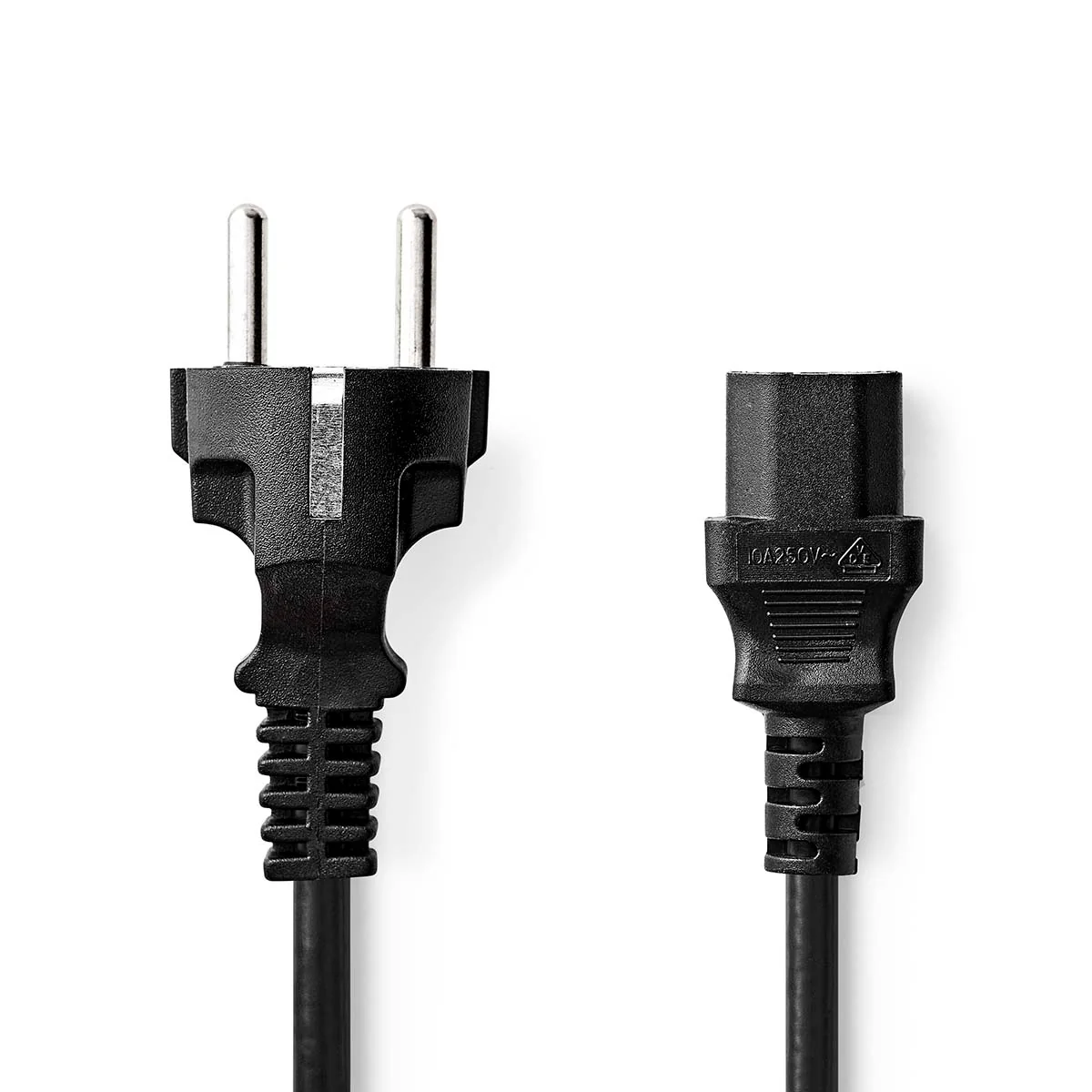 Stroomkabel Type F (CEE 7/7) Male - IEC-320-C13 - Recht