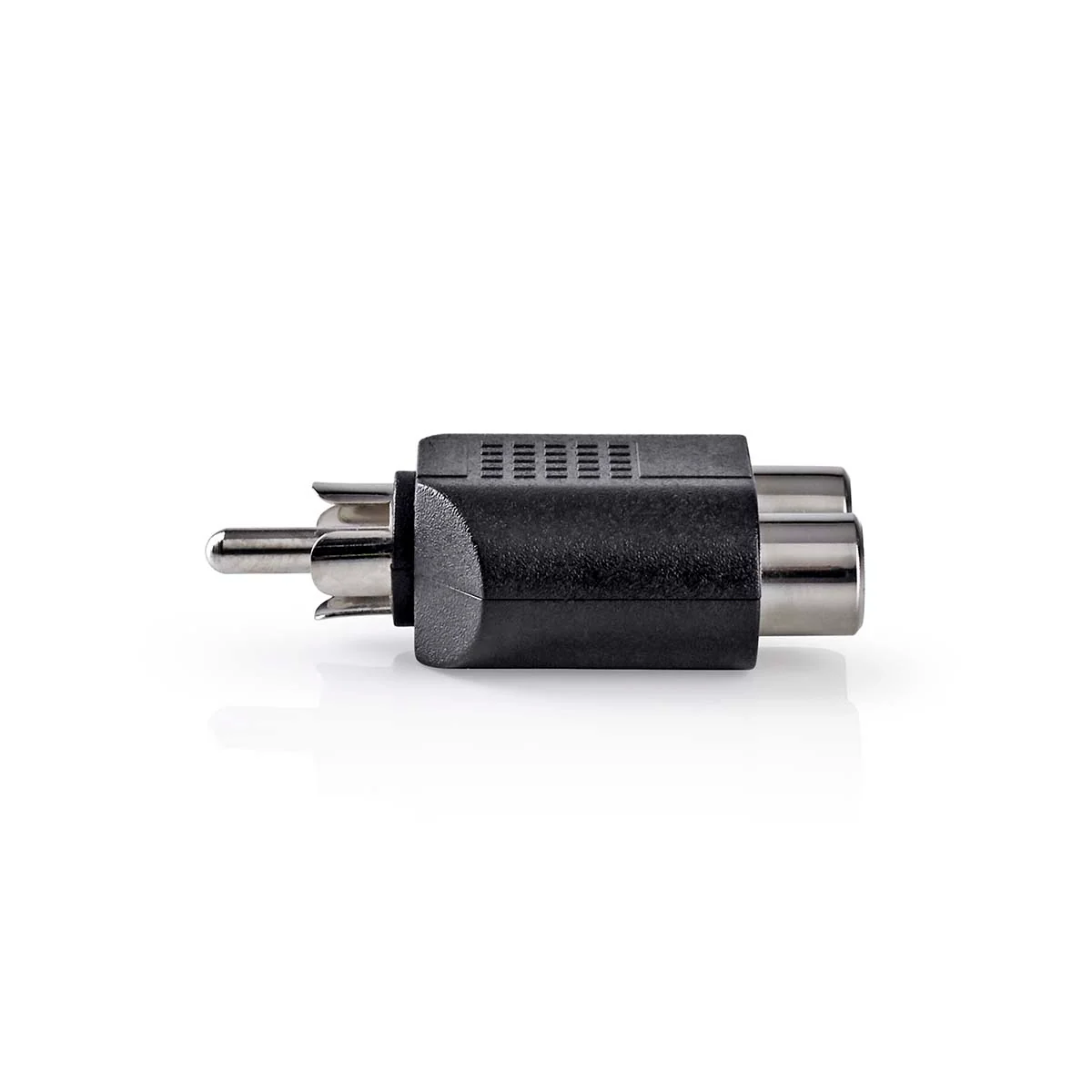 Subwoofer-Adapter RCA Male - 2x RCA Female - Vernikkeld - Image 2