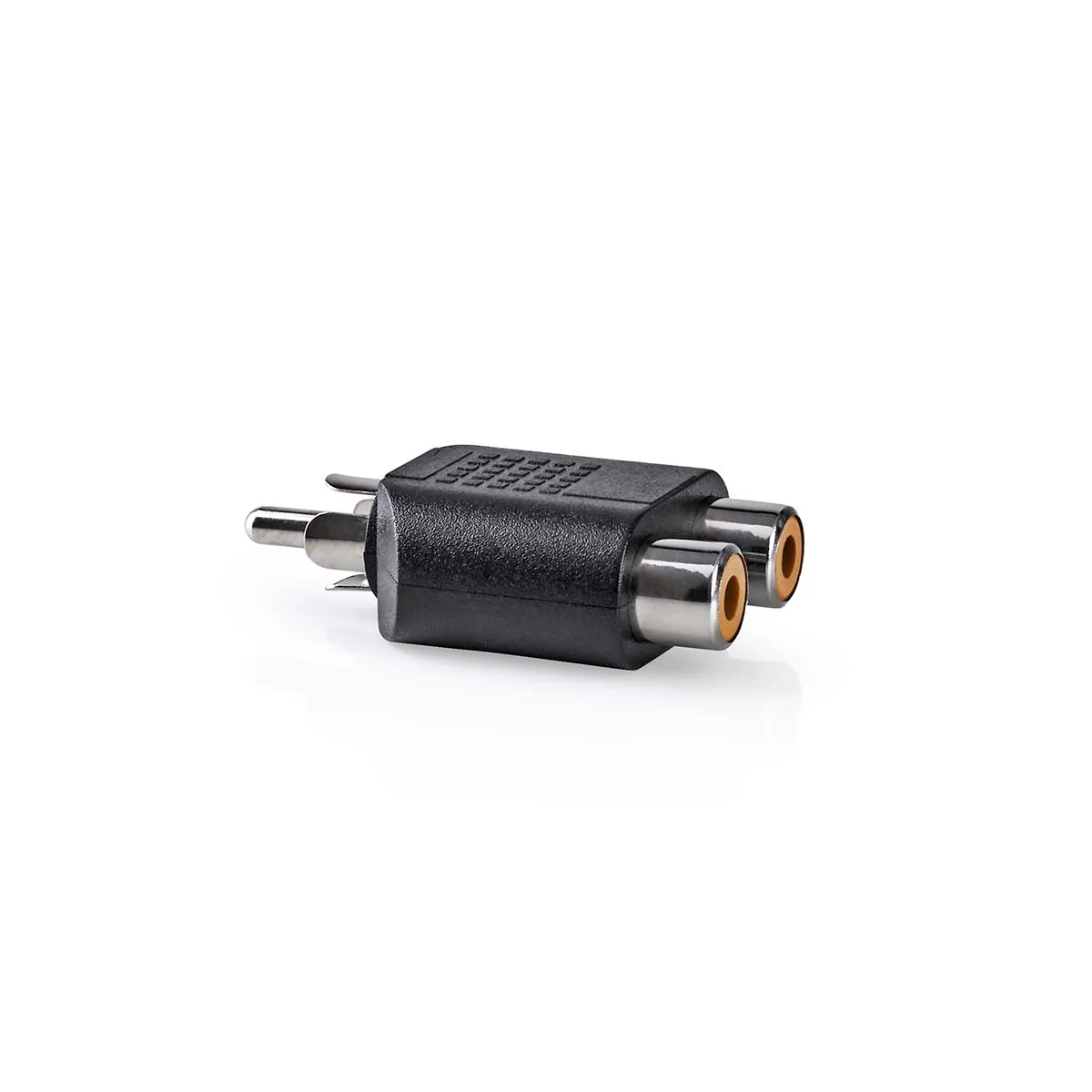Subwoofer-Adapter RCA Male - 2x RCA Female - Vernikkeld - Image 3