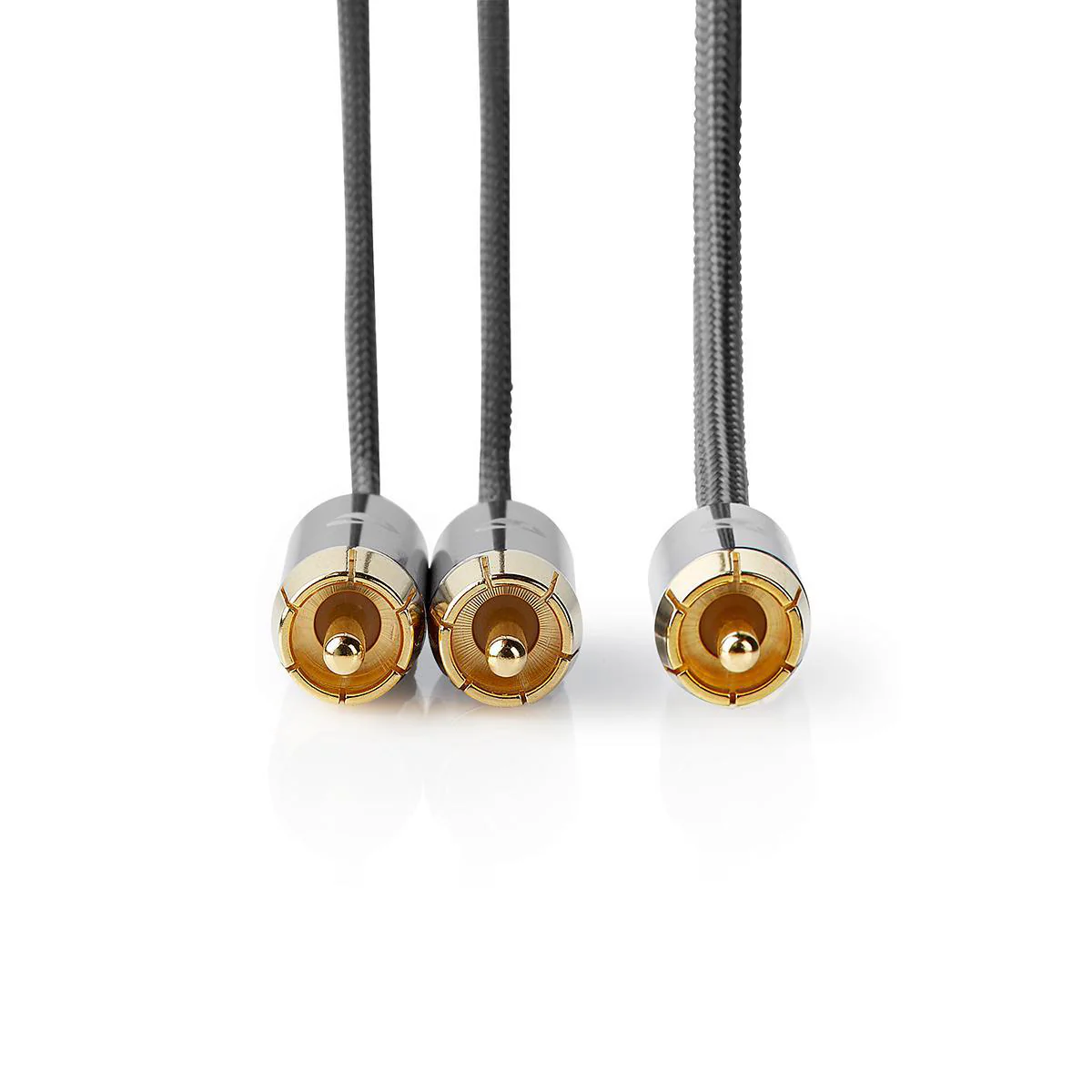 Subwoofer-Kabel RCA Male - 2x RCA Male - Verguld - Image 2