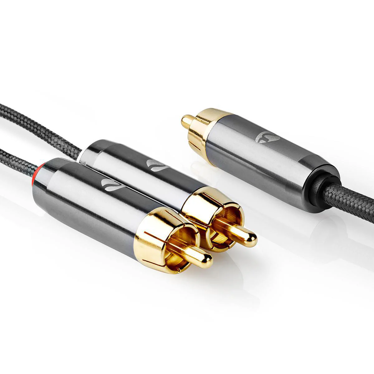 Subwoofer-Kabel RCA Male - 2x RCA Male - Verguld - Image 5