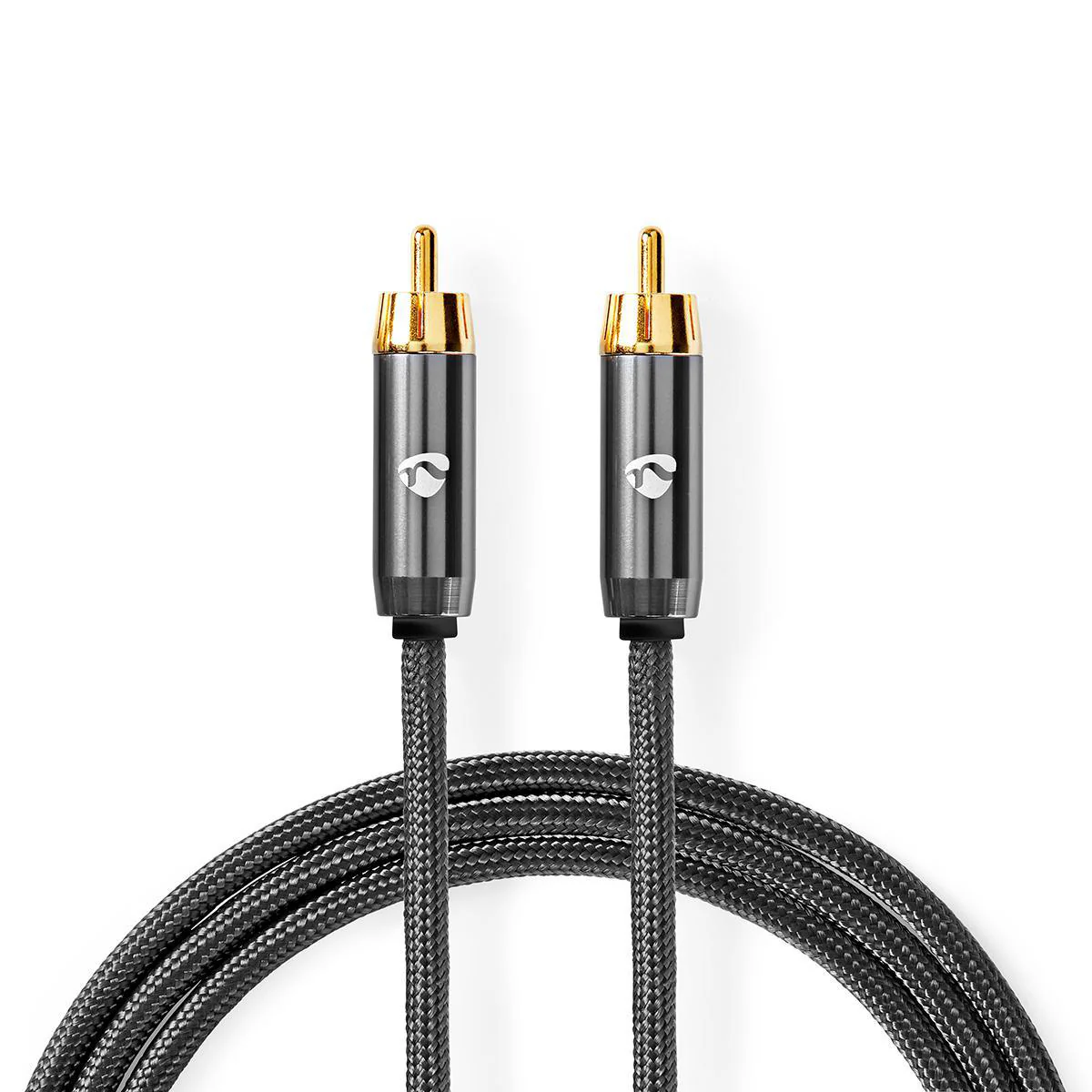 Subwoofer-Kabel RCA Male - RCA Male - Verguld