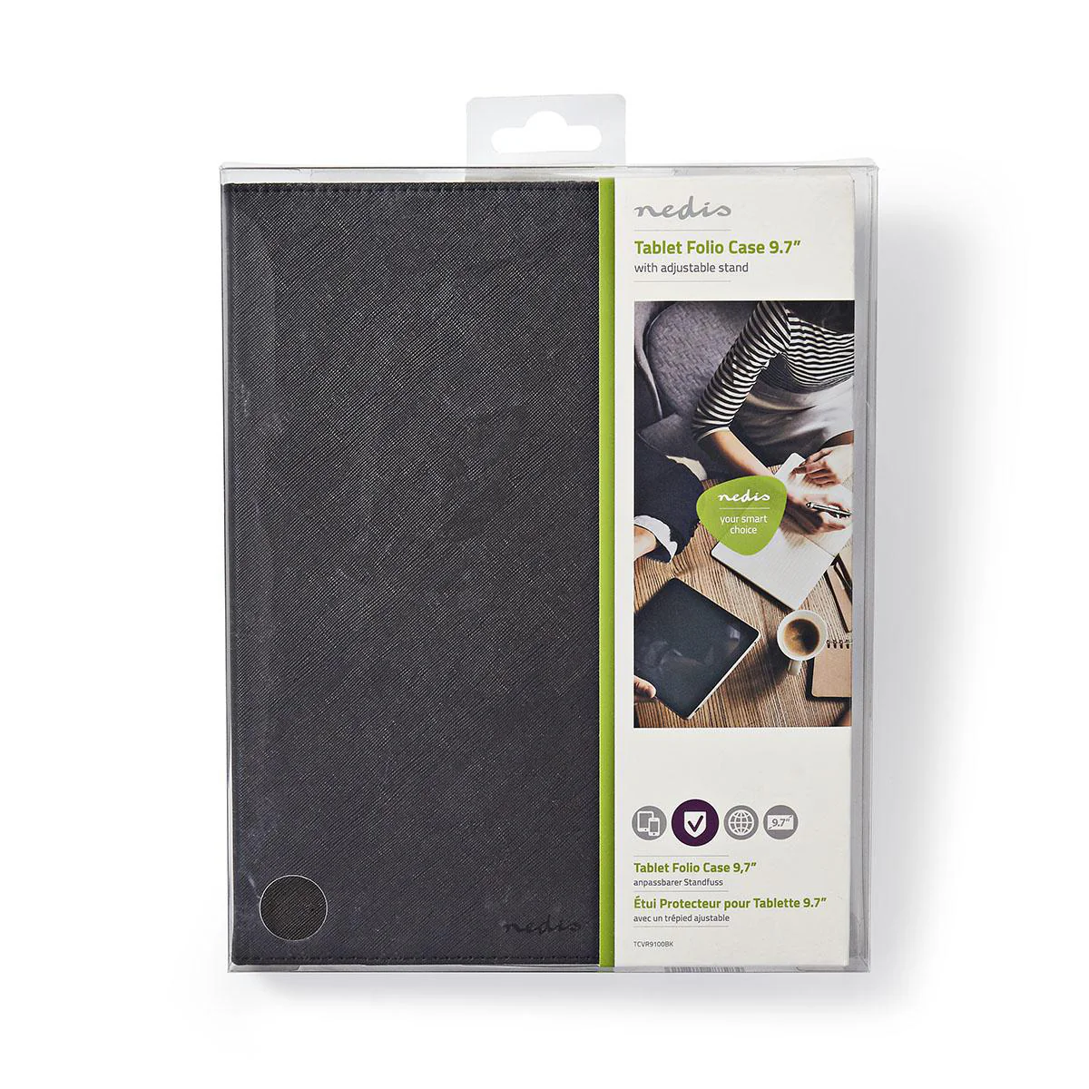 Tablet Folio Case Universeel - Zwart - PU - Image 8