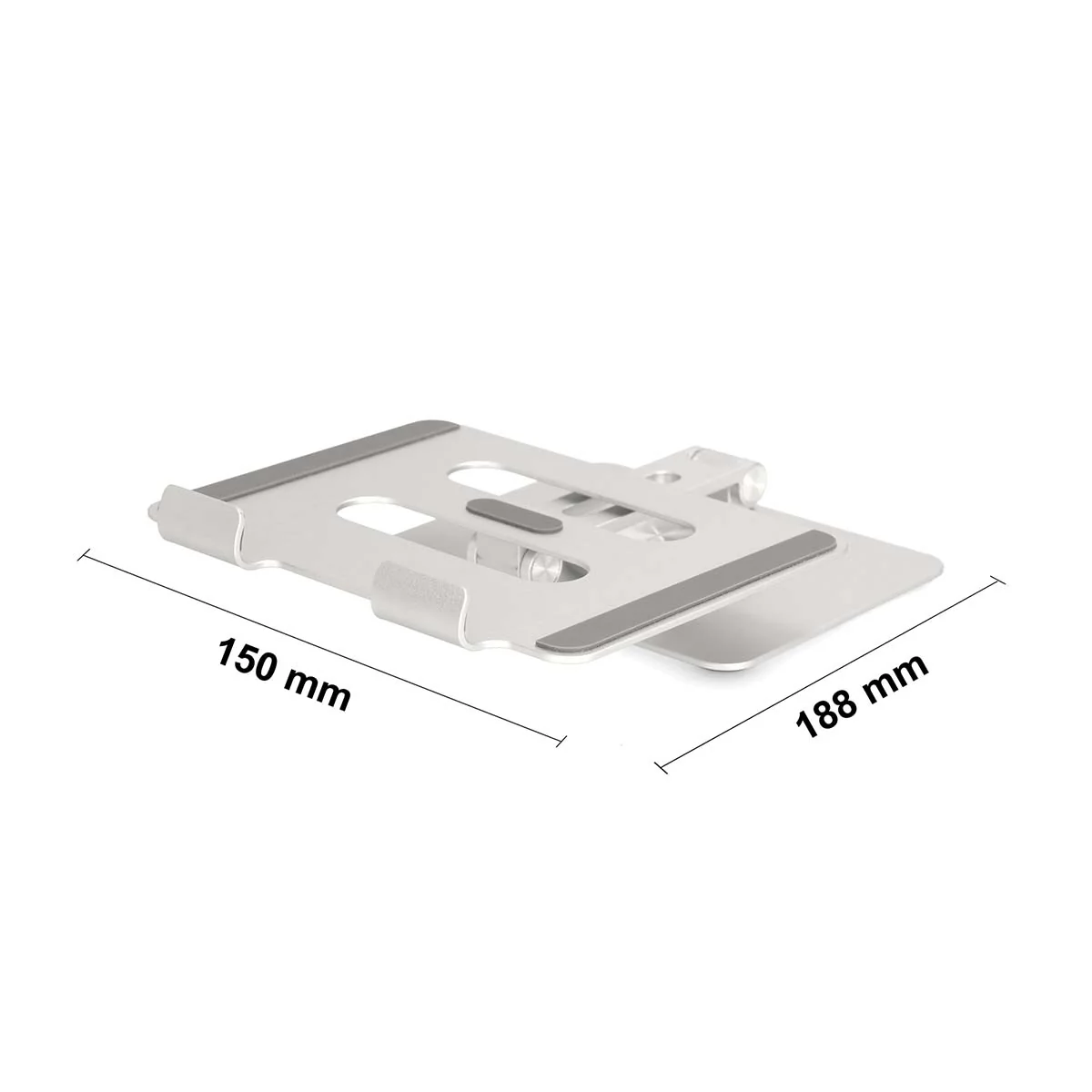 Tablet Standaard Draai- en Kantelbaar - Zilver - Image 12