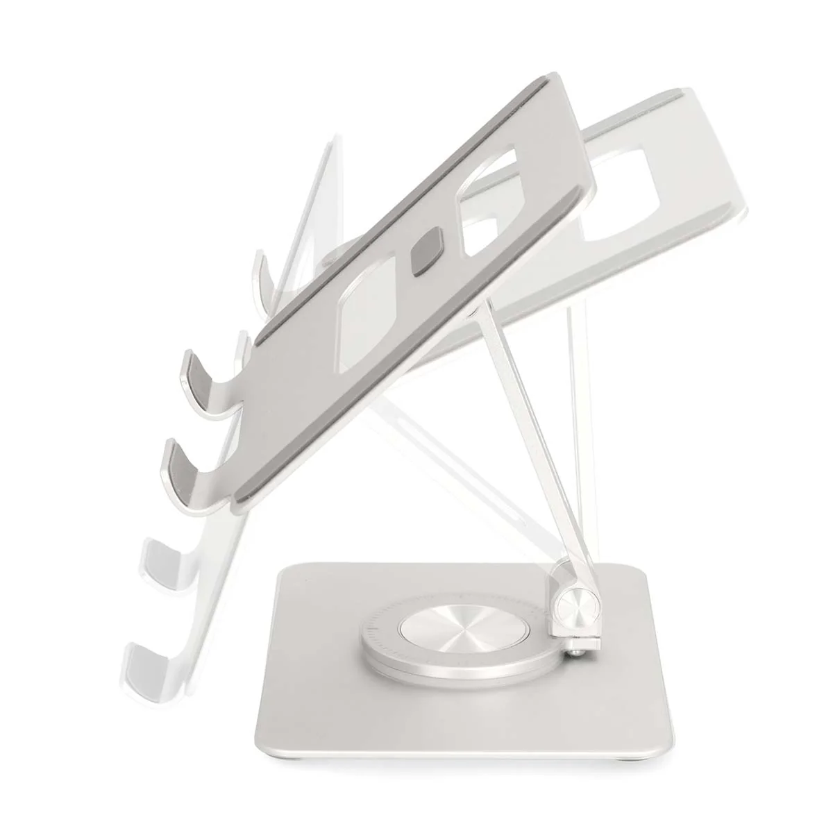 Tablet Standaard Draai- en Kantelbaar - Zilver - Image 4