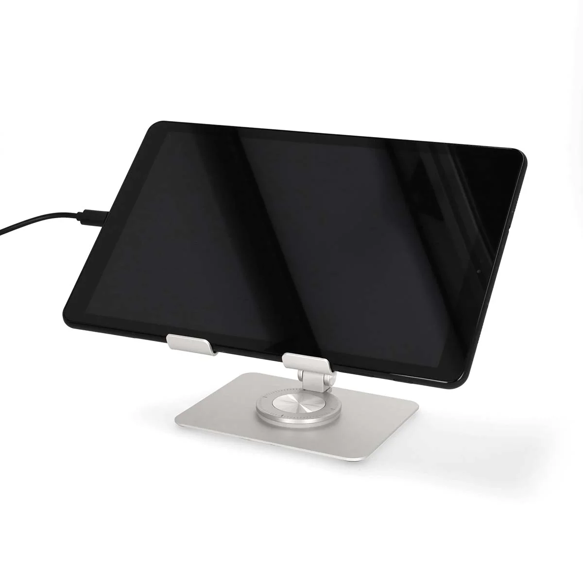 Tablet Standaard Draai- en Kantelbaar - Zilver - Image 9