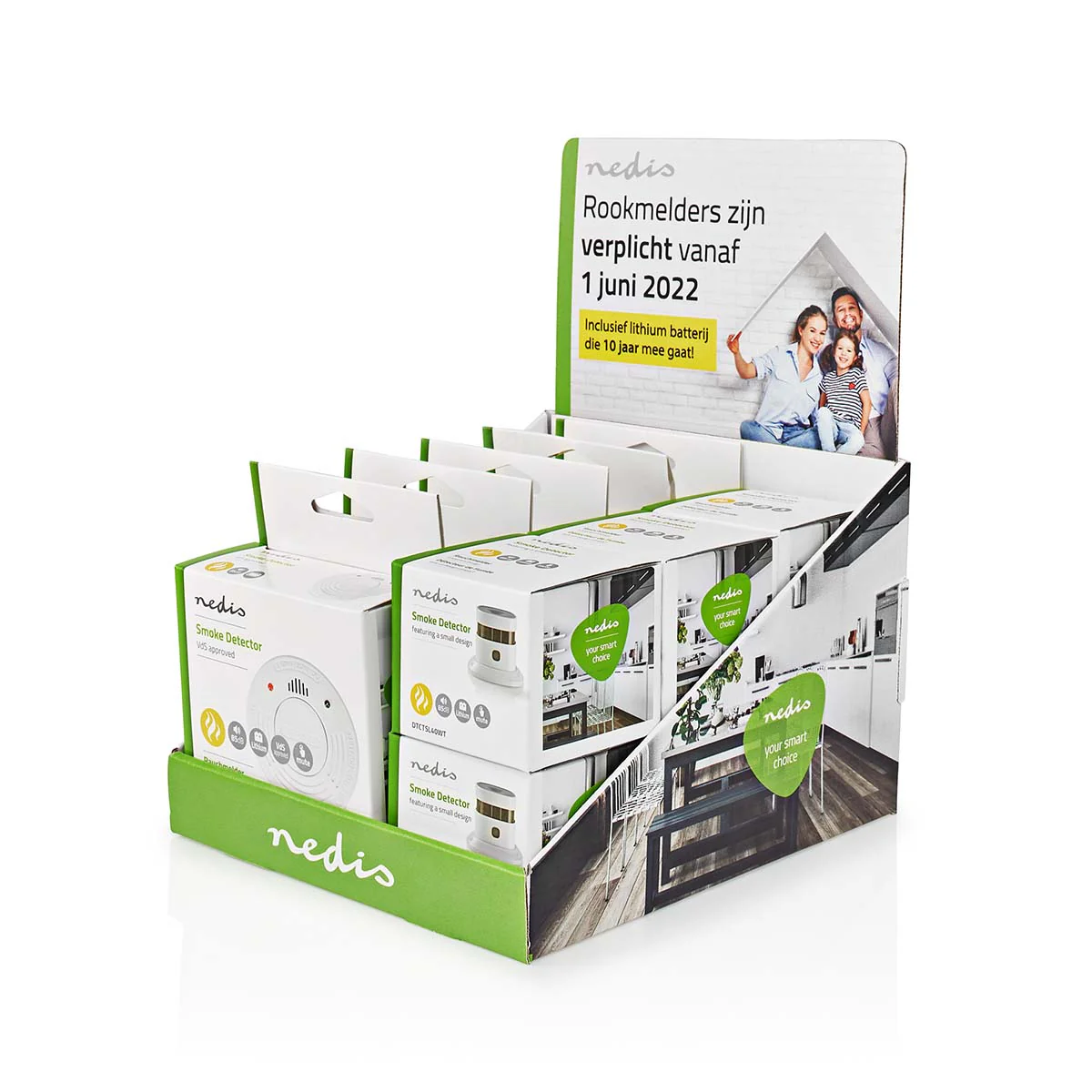 Toonbankdisplay Geschikt voor: 5x DTCTSL30WT / 6x DTCTSL40WT - Groen / Wit - Image 3