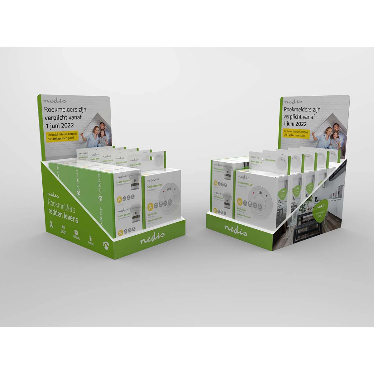 Toonbankdisplay Geschikt voor: 5x DTCTSL30WT / 6x DTCTSL40WT - Groen / Wit - Image 4