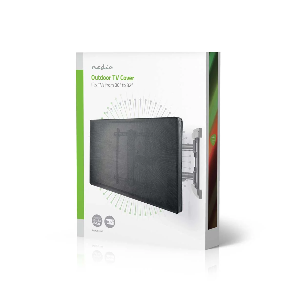 TV-Beschermhoes voor Buiten Scherm afmeting: 30 - 32" - Supreme Quality Oxford - Zwart - Image 13
