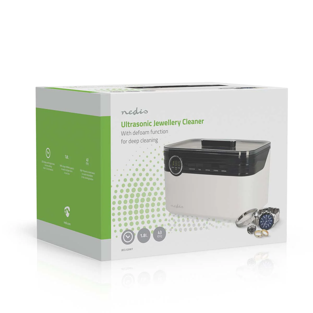 Ultrasone Juwelenreiniger Netvoeding - 220 - 240 V AC 50/60 Hz - 1.8l - Image 11