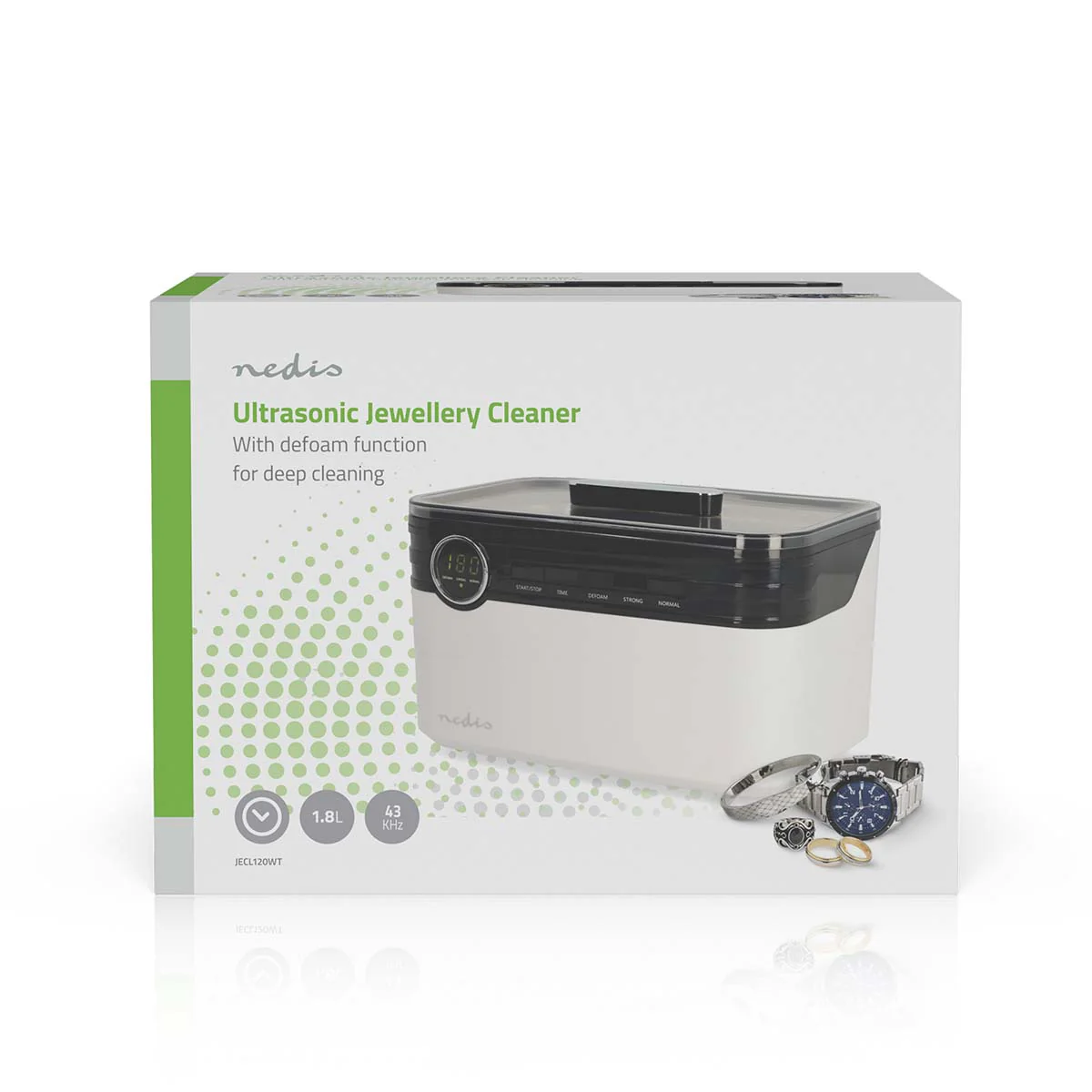 Ultrasone Juwelenreiniger Netvoeding - 220 - 240 V AC 50/60 Hz - 1.8l - Image 9