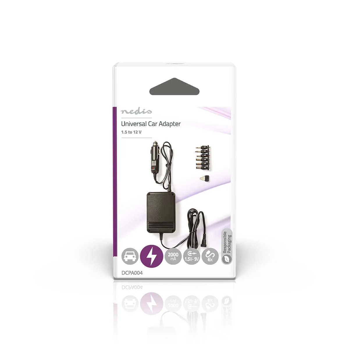 Universal DC Power Adapter Auto-Adapter - 24W - Ingangsvoltage: 12 V DC / 24 V DC - Image 3