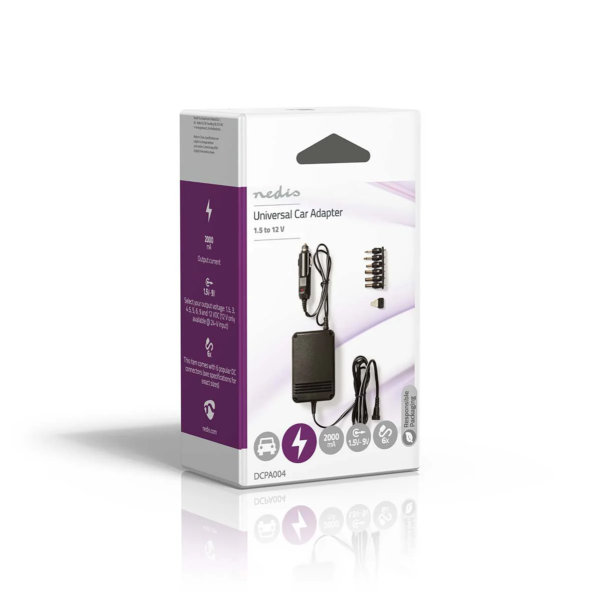 Universal DC Power Adapter Auto-Adapter - 24W - Ingangsvoltage: 12 V DC / 24 V DC - Image 5